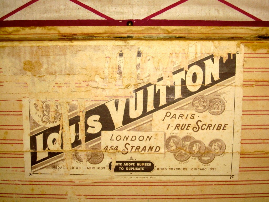 19th Century Louis Vuitton Damier Canvas Steamer Trunk 7
