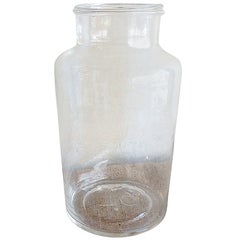 Vintage Clear Glass Jar
