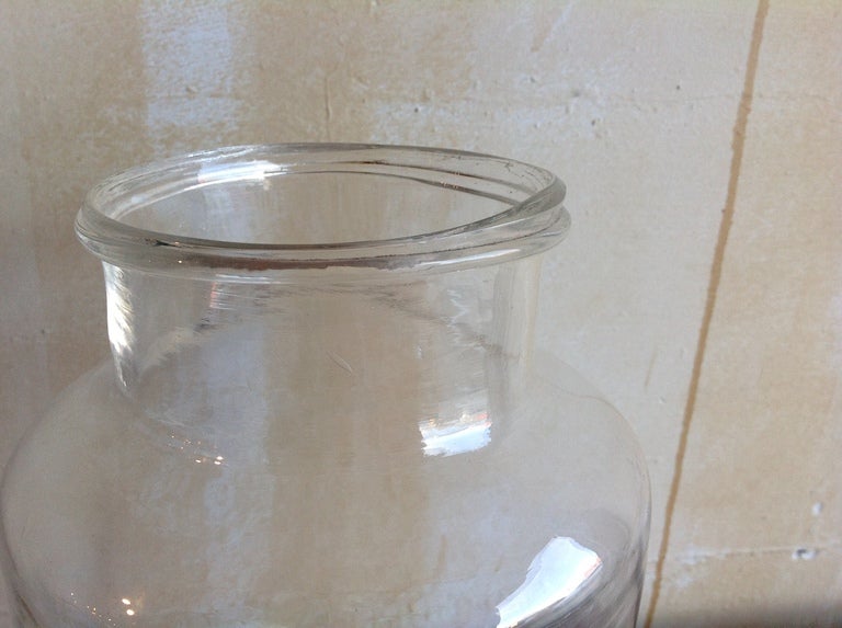 Vintage Clear Glass Jar