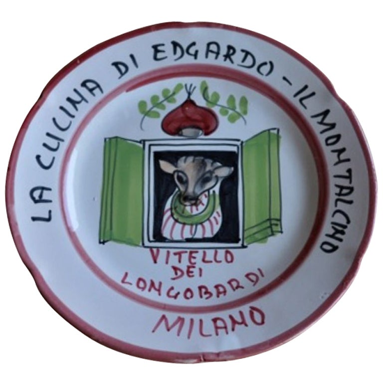 Buon Ricordo Plate - Milano For Sale