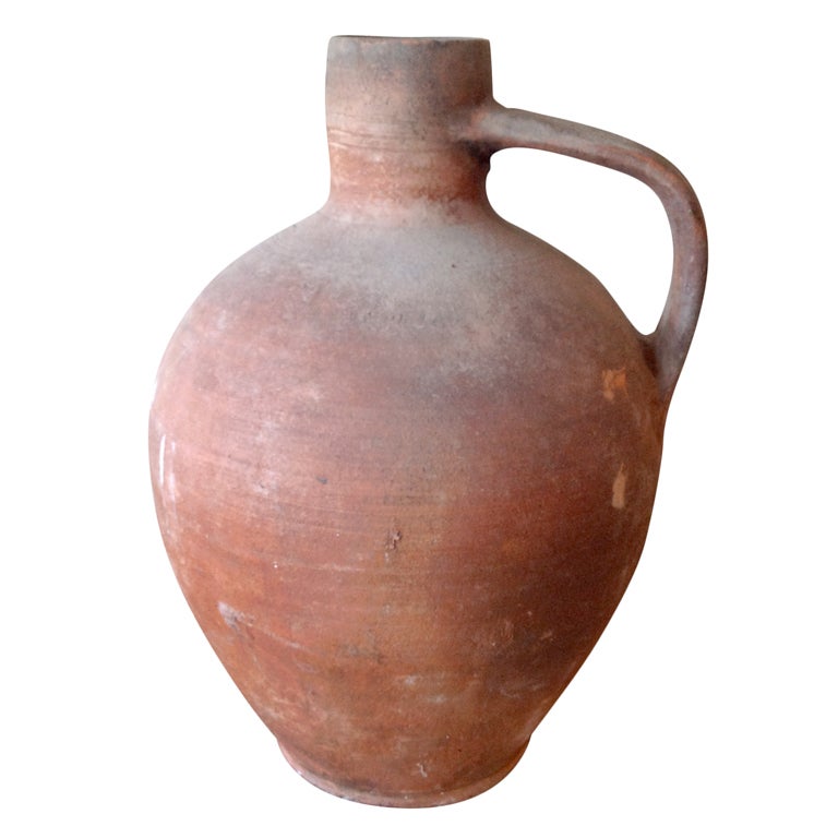 Antique Rustic Water Jug from Calabria, Italy For Sale