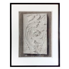 Morando Morandi Charcoal Drawing of Bird on a Panel