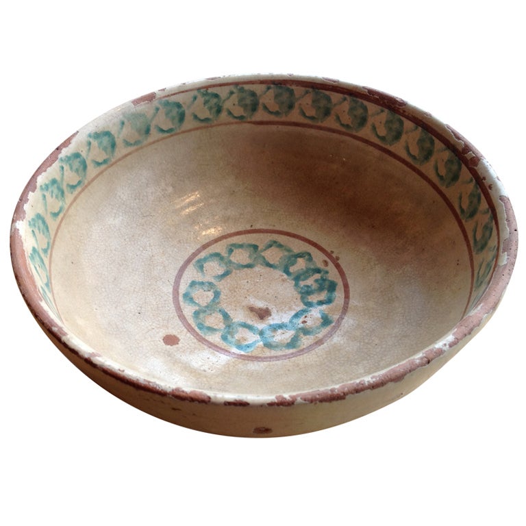Antique Bowl from Puglia, Italy For Sale