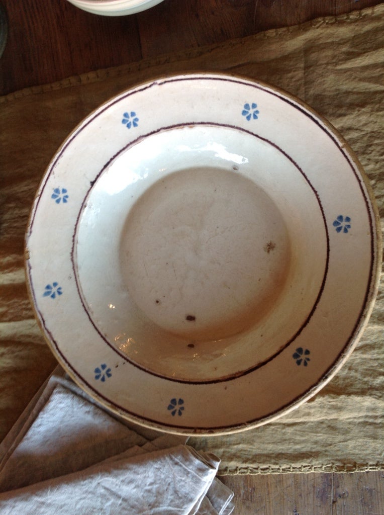 20th Century Antique Plate from Puglia, Italy For Sale