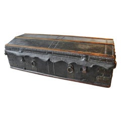 Leather Antique Traveling Trunk