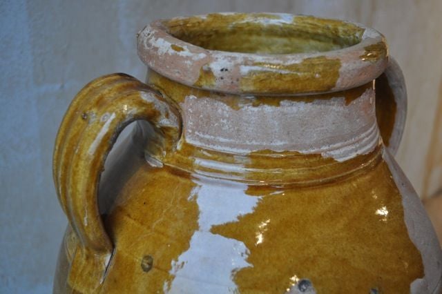 19th Century Italian Antique Glazed Terra Cotta Jar