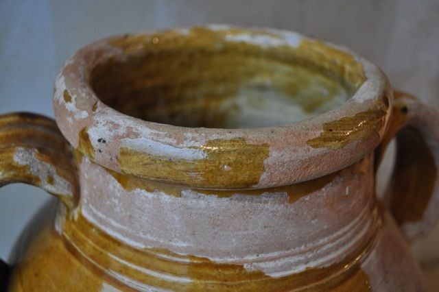 Terracotta Italian Antique Glazed Terra Cotta Jar