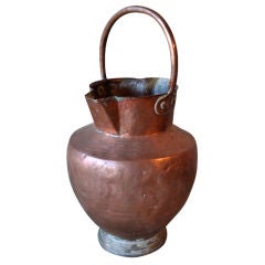Italian Antique Copper Pitcher