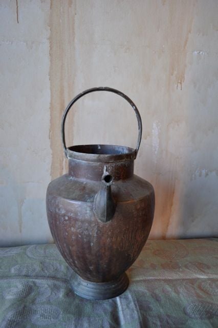 Italian Copper Pitcher with Spout 1