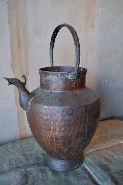 Italian Copper Pitcher with Spout 2