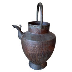 Italian Copper Pitcher with Spout
