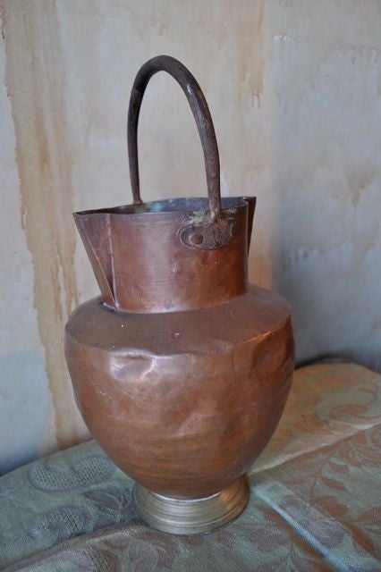 Italian antique copper pitcher