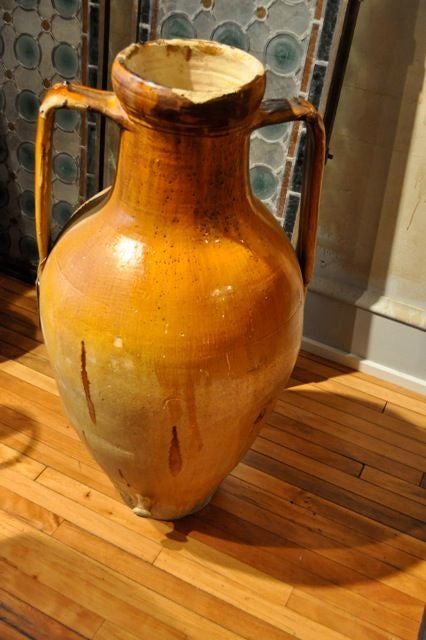 Large Glazed Terracotta Jar