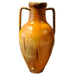 Antique Large Glazed Terracotta Jar