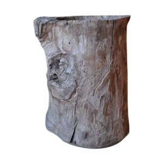 Italian Wood Stump Bucket