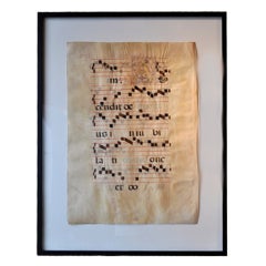 Sacred Music on Parchment Page