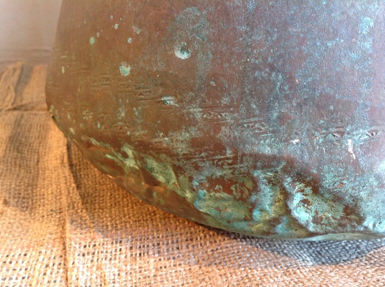 19th Century Antique Copper Water Pot from Italy For Sale