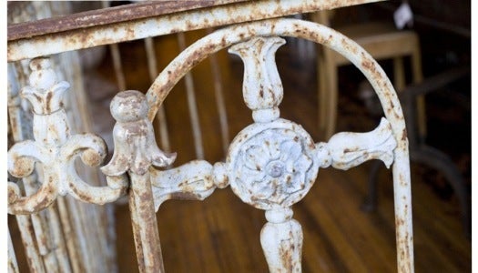 Iron Italian antique balcony For Sale