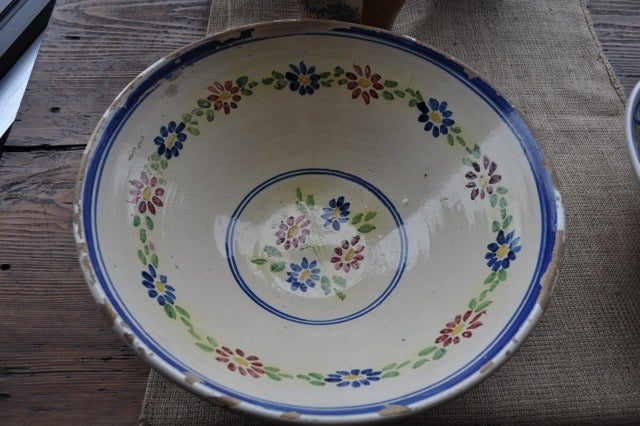 Large Hand painted Ceramic Bowl from Italy