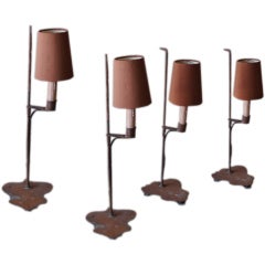 Iron Candlestick Lamps