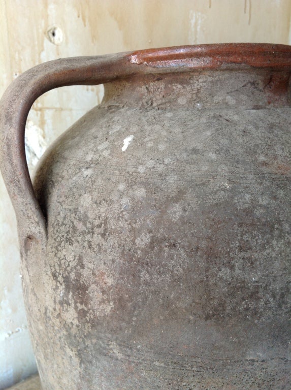 19th Century Antique Calabrian Olive Oil Jar from Italy For Sale