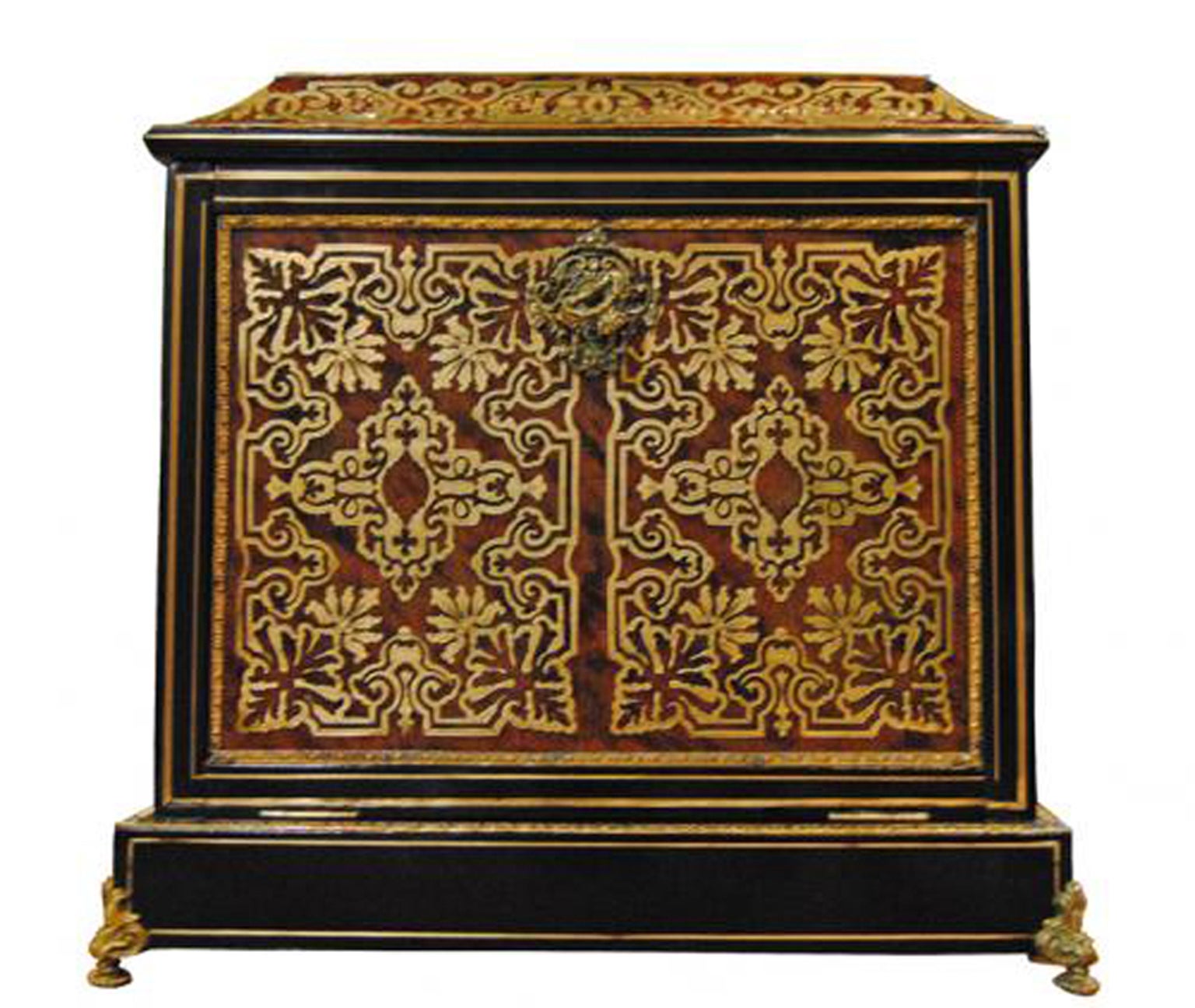 19th Century French Boullework letter box For Sale