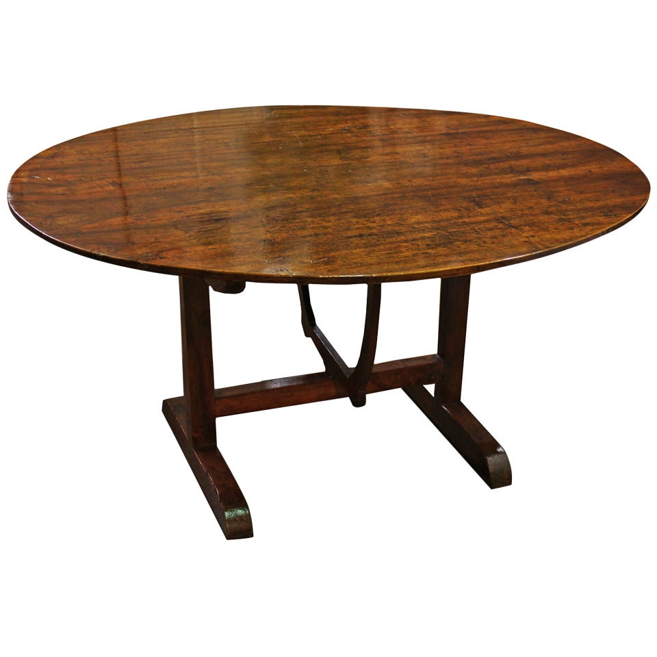 18th Century French Walnut Wine Tasting Table For Sale