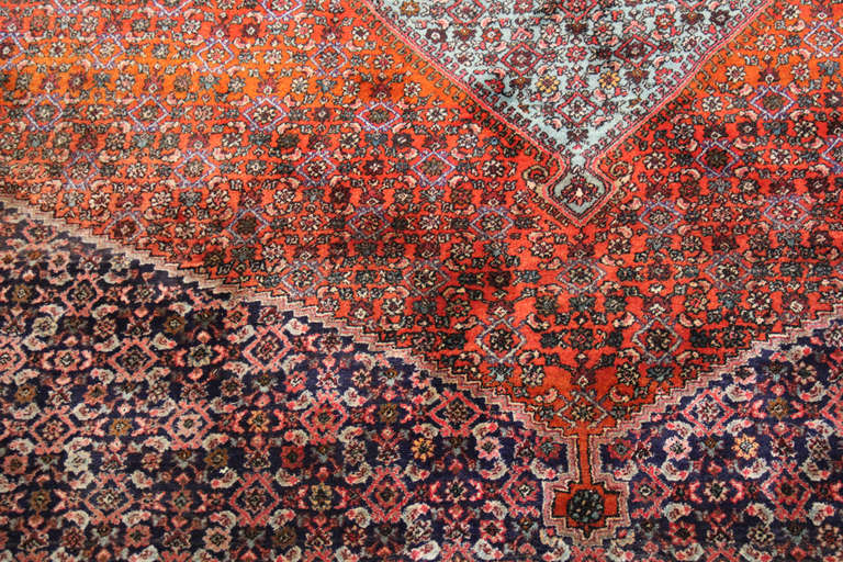 Vintage Persian Wool Rug In Excellent Condition For Sale In San Francisco, CA