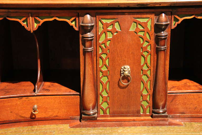 Late 18th Century English George III Mahogany Bureau Bookcase (Secretaire) For Sale 3