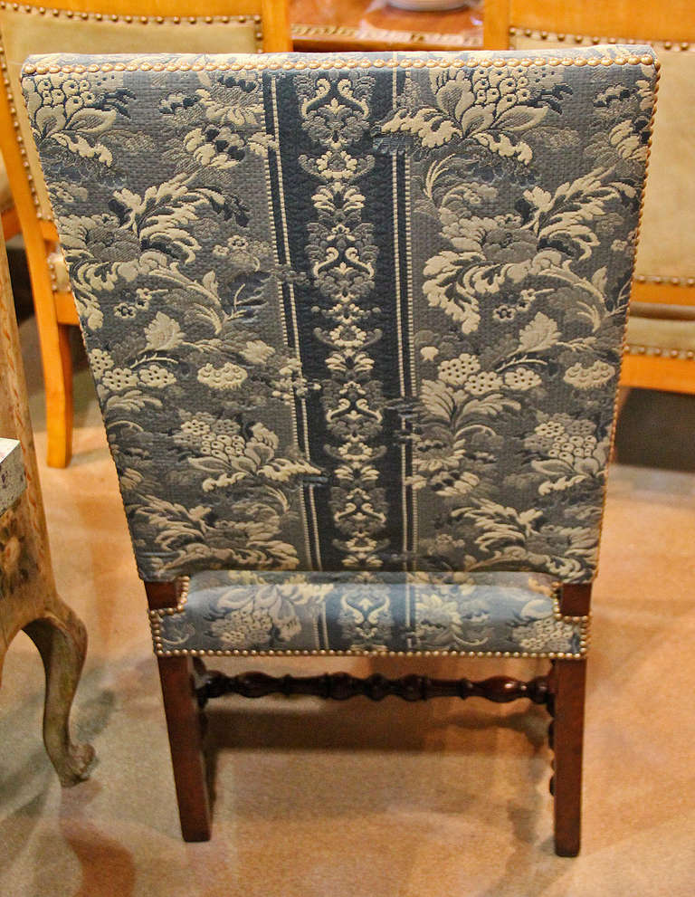 A Pair of Early 18th c. French Walnut Louis XIV Fauteil Armchairs 2