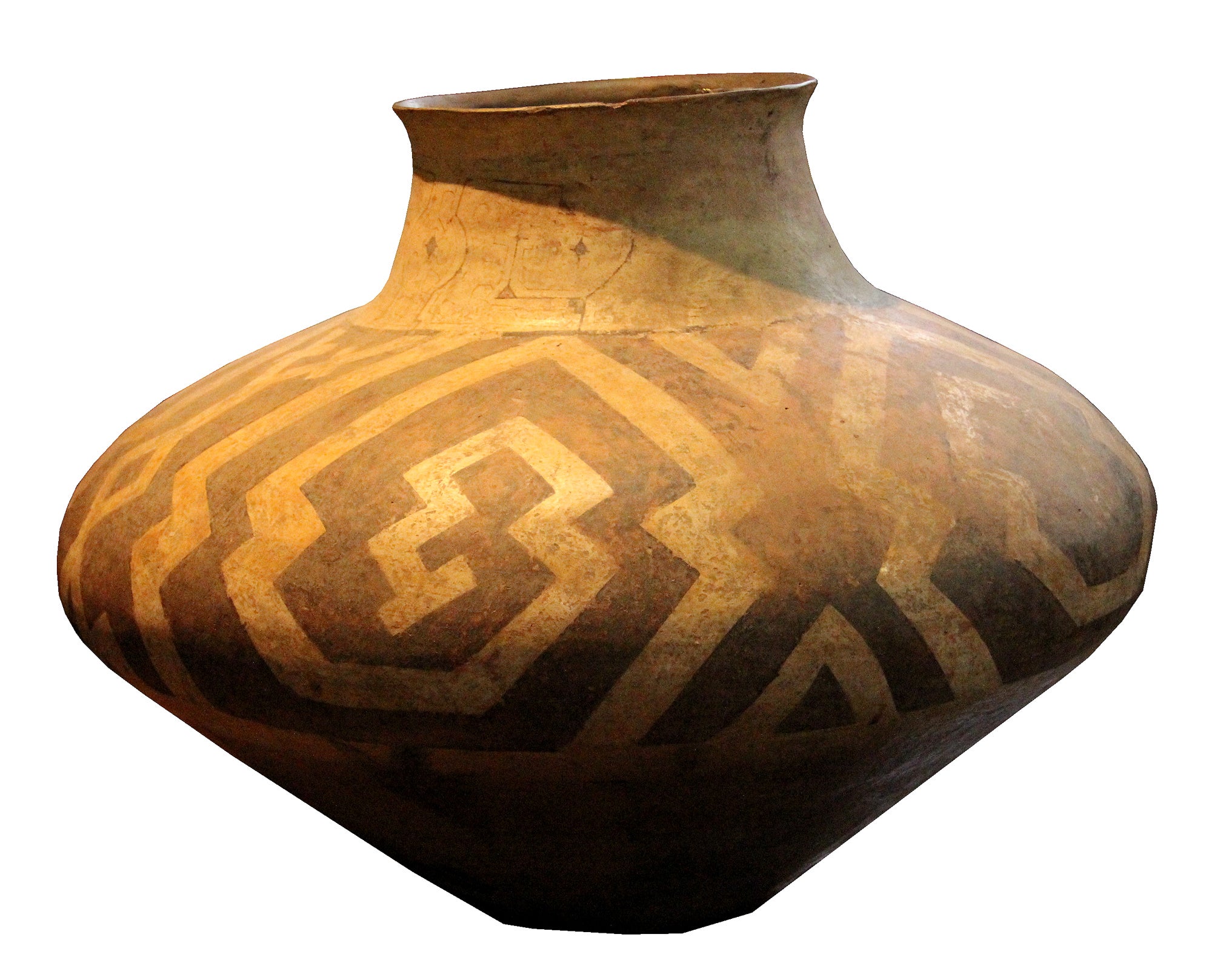 An 18th Century Peruvian Zibibbo Clay Urn