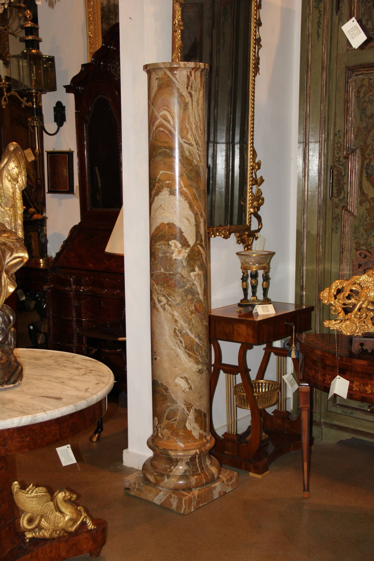 Rare Set of Six 18th Century Italian Doric Columns For Sale 1