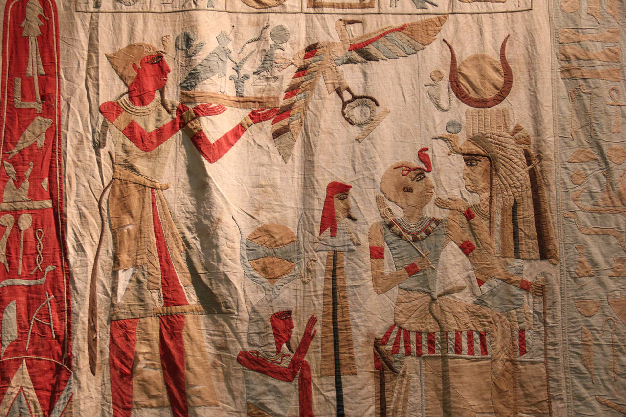 Large Egyptian Revival Wall Hanging In Excellent Condition For Sale In San Francisco, CA