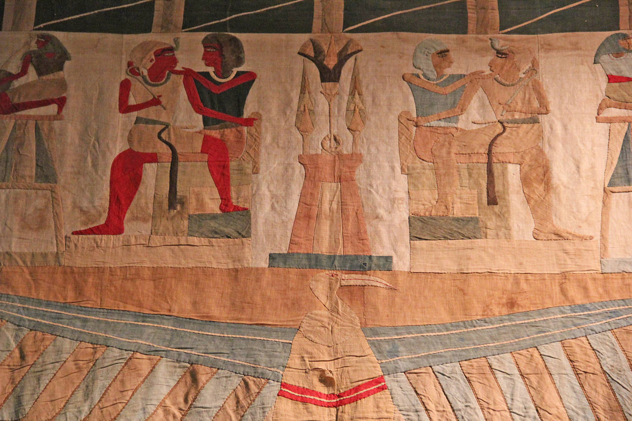 Large Egyptian Revival Wall Hanging For Sale 2