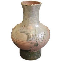 Chinese Han Dynasty Period Glazed Terra Cotta Jar