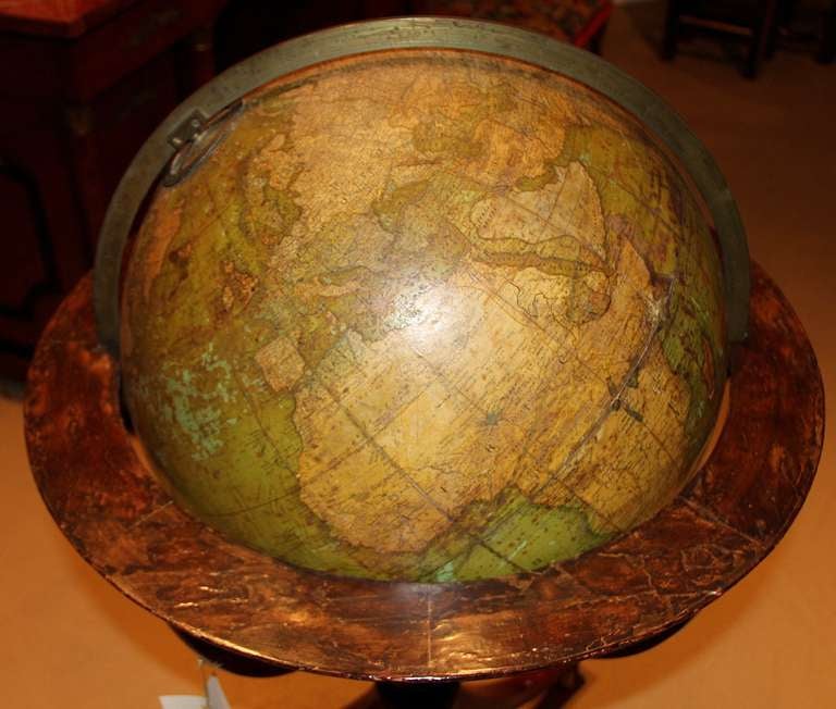 19th Century English Johnston's Terrestrial Globe In Excellent Condition For Sale In San Francisco, CA