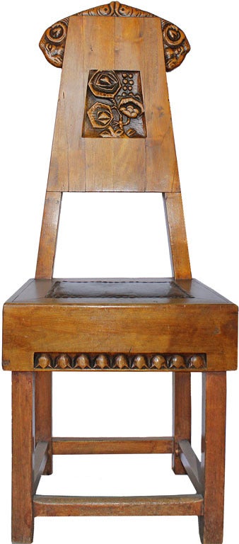 Set of Eight Late 19th Century Russian Birch Dining Chairs