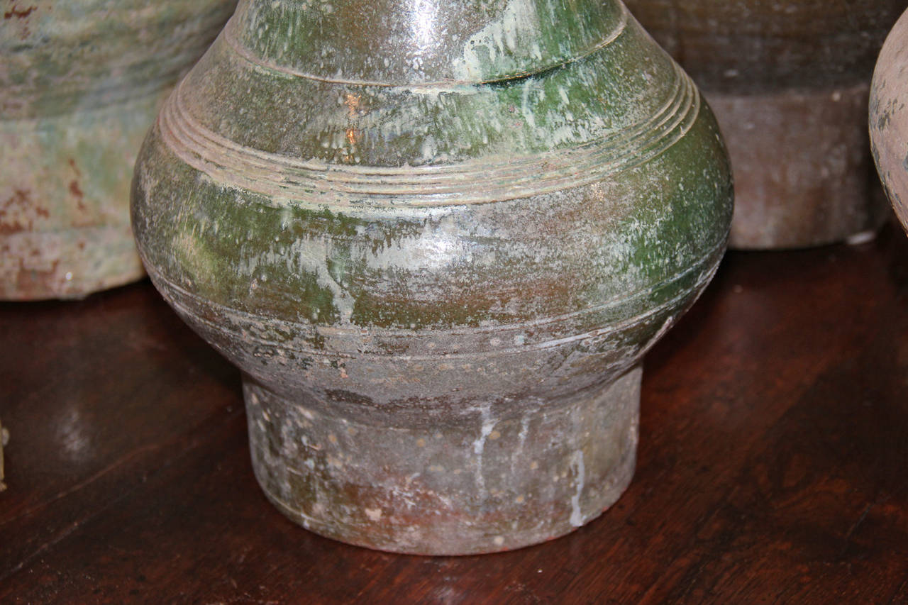 Chinese Han Dynasty Glazed Ceramic Urn In Excellent Condition For Sale In San Francisco, CA