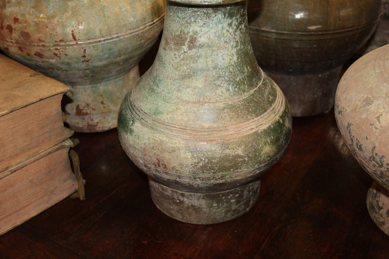 Chinese Han Dynasty Glazed Ceramic Urn For Sale 1