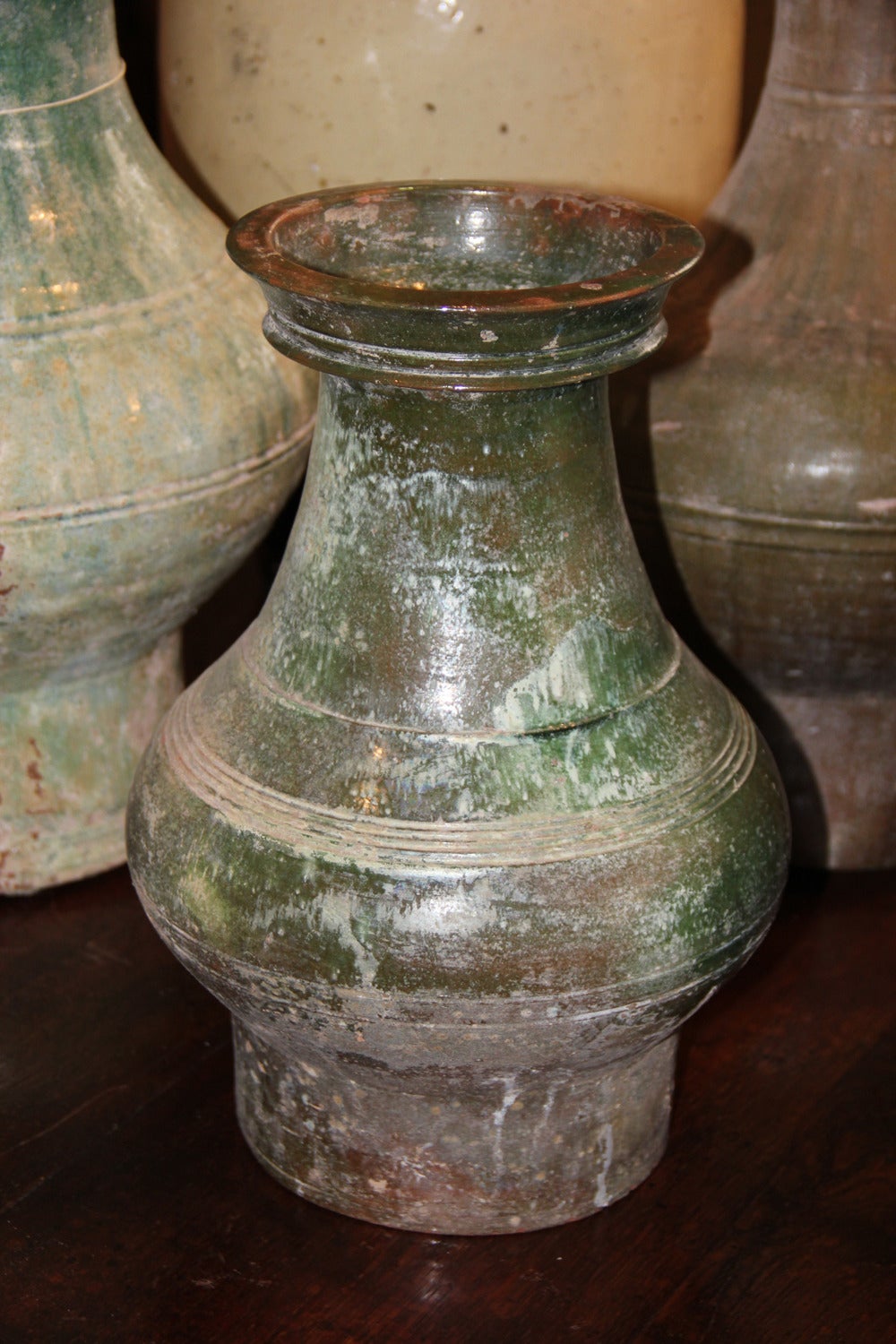 Chinese Han Dynasty Glazed Ceramic Urn For Sale 2