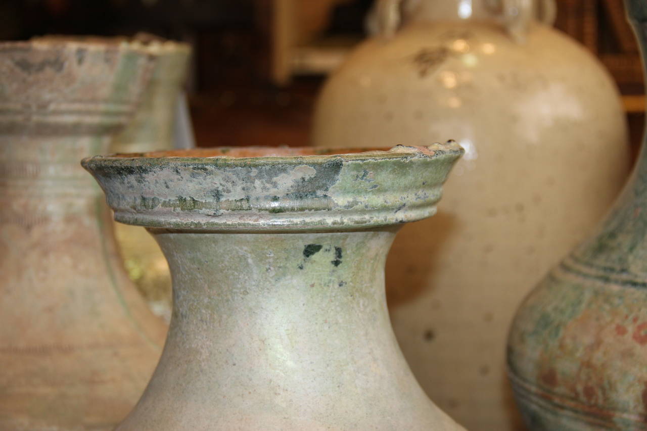 Set of Four Han Dynasty Glazed Earthenware Jars For Sale 1