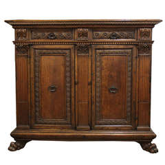 Antique Early 18th Century Tuscan Walnut Credenza
