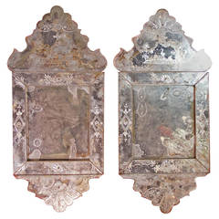 Antique Pair of 18th Century Venetian Mirrors