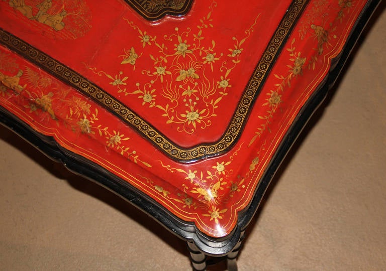 19th Century English Regency Chinese Export Hinged Wedding Box For Sale 5