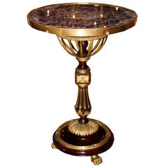 A 19th Century English Side Table with Blue John Crystal Top