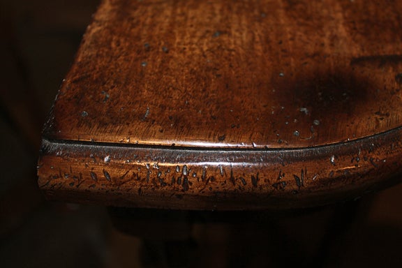A Small Pair of 18th c. Tuscan Walnut Demilune Console Tables 1