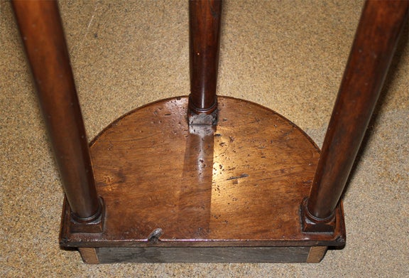 A Small Pair of 18th c. Tuscan Walnut Demilune Console Tables 3
