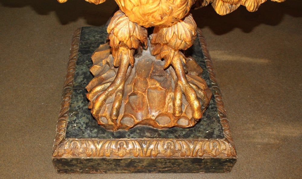 A Rare Pair of English George II Palladian Giltwood Consoles 5