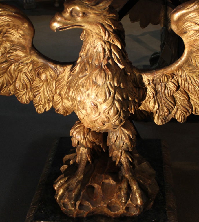 A Rare Pair of English George II Palladian Giltwood Consoles 4