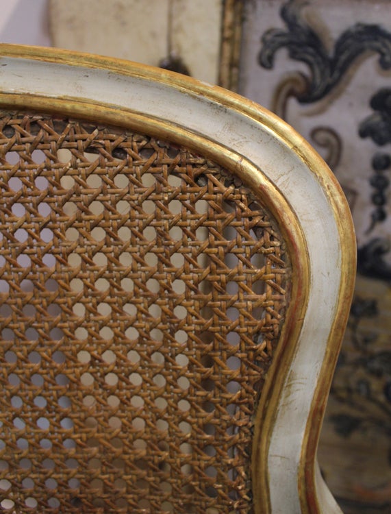 Harlequin Set of 12 Italian Louis XV Dining Armchairs and Side Chairs For Sale 3